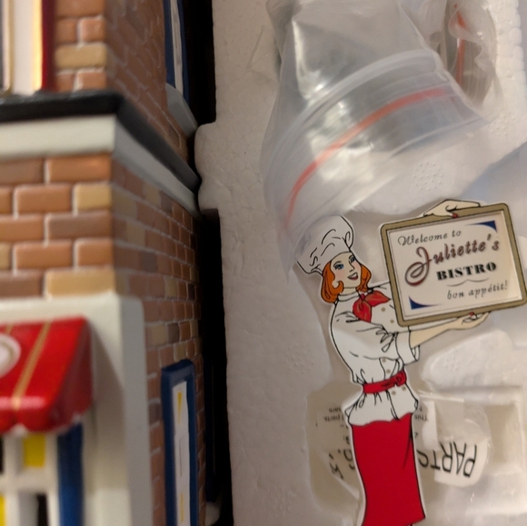 Department 56 Juliette's Bistro French Cuisine Model Vintage - Picture 9 of 11